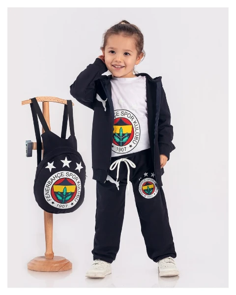 Çantalı 4 lü Çocuk Eşofman takım 