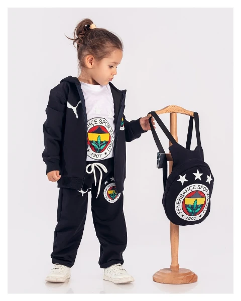 Çantalı 4 lü Çocuk Eşofman takım 