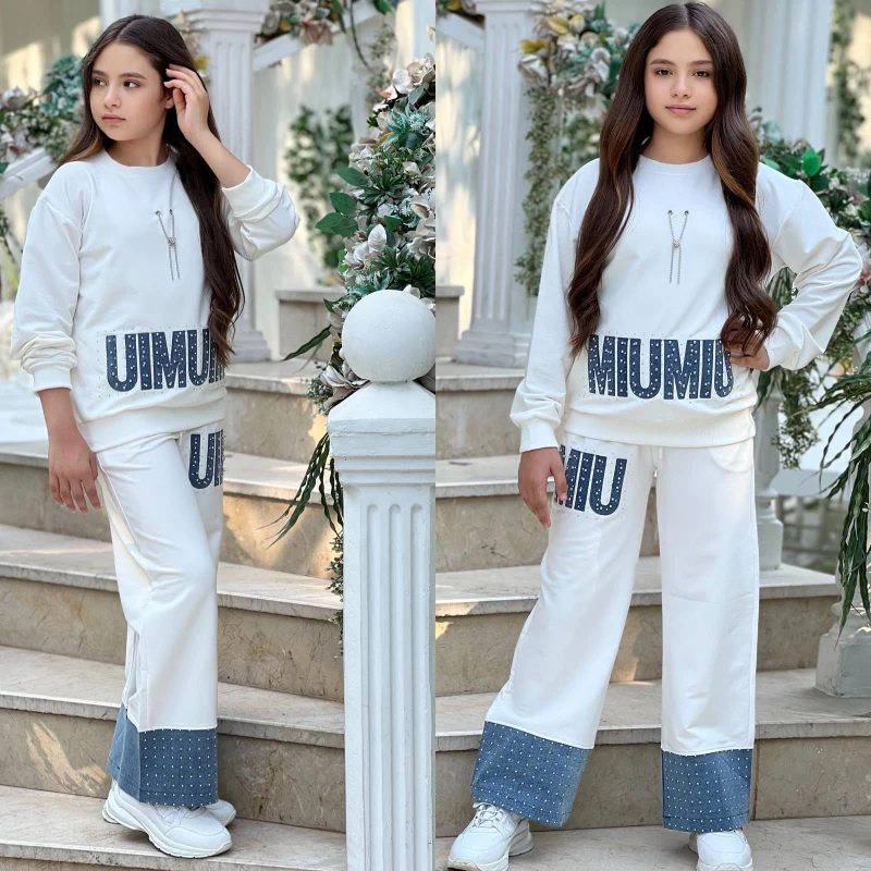 Kot detaylı ikili kız takım 