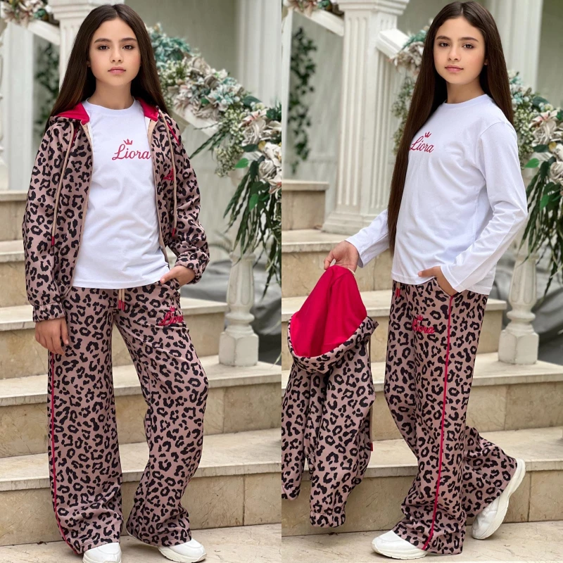 Leoparlı 3 lü kombin 