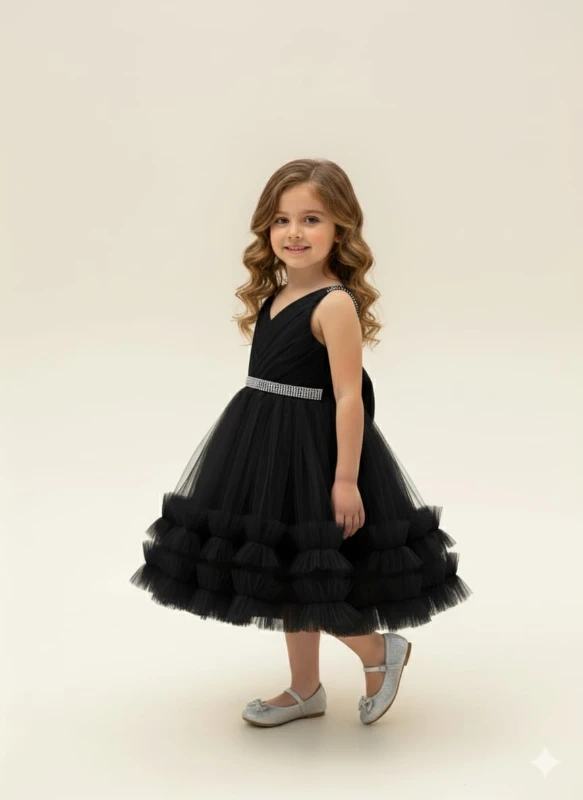 Arkası fiyonk detaylı incili abiye