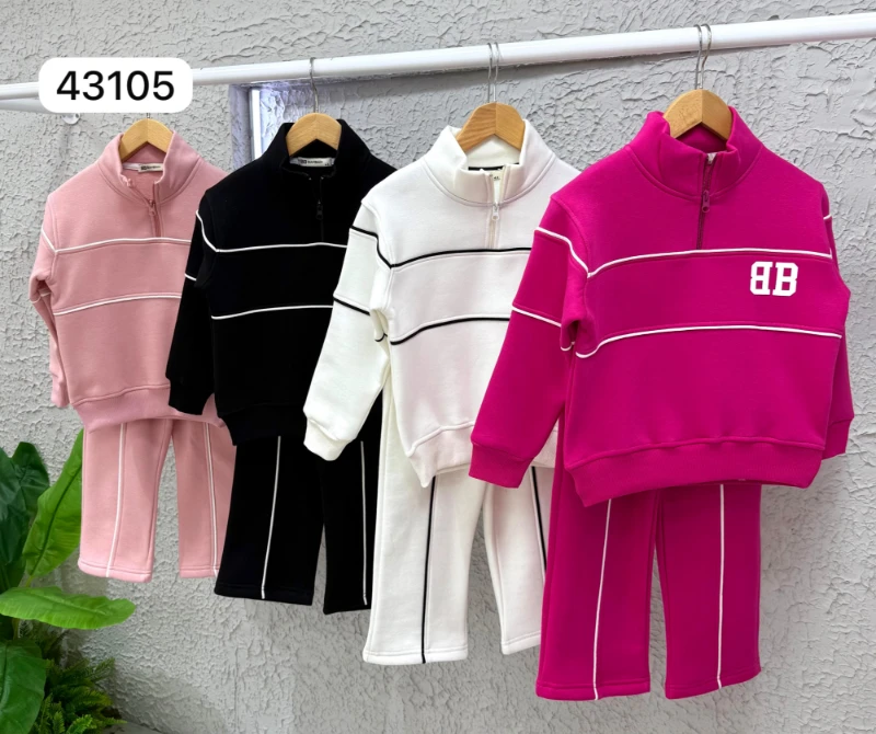 Yarım fermuarlı kız takım 