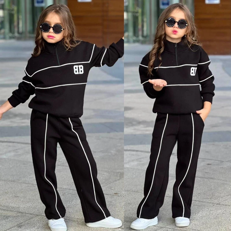 Yarım fermuarlı kız takım 