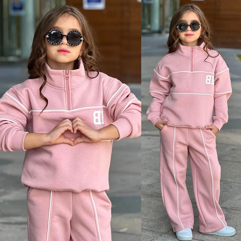 Yarım fermuarlı kız takım 