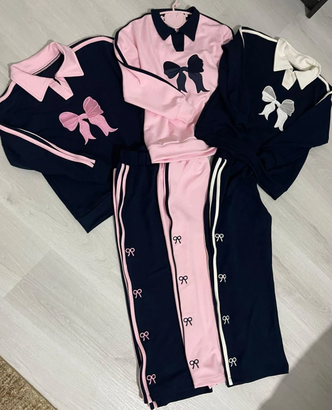 Fiyonklu yakalı kız takım