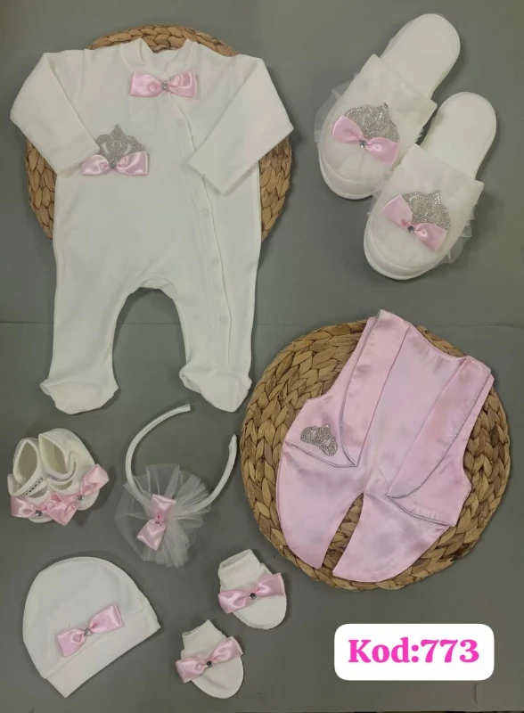 Yelekli taçlı kız set