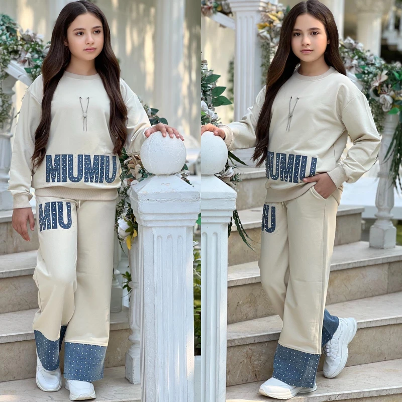 Kot detaylı ikili kız takım 