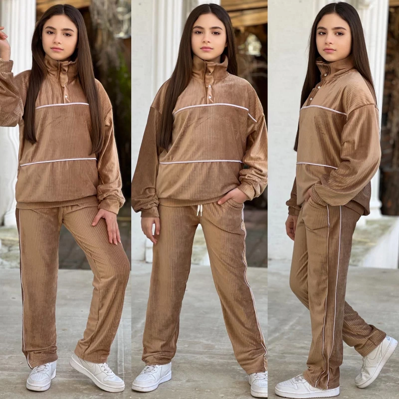 Kadife likralı 2 li takım 