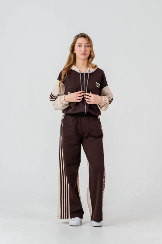 Kapşonlu garson boy kız takım 