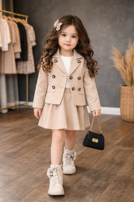 Ceketli  çantalı 4 lü kombin 