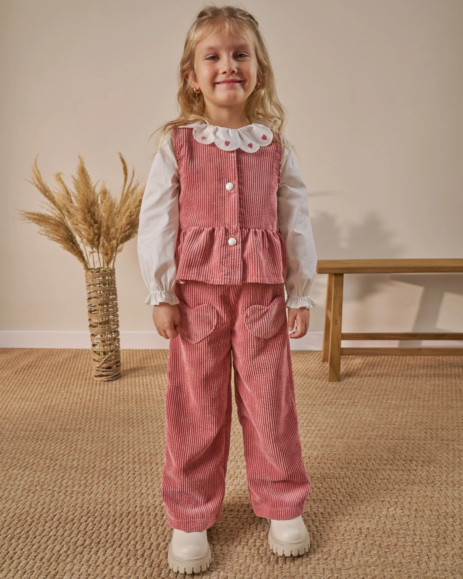 Kadife 3 lü kız takım