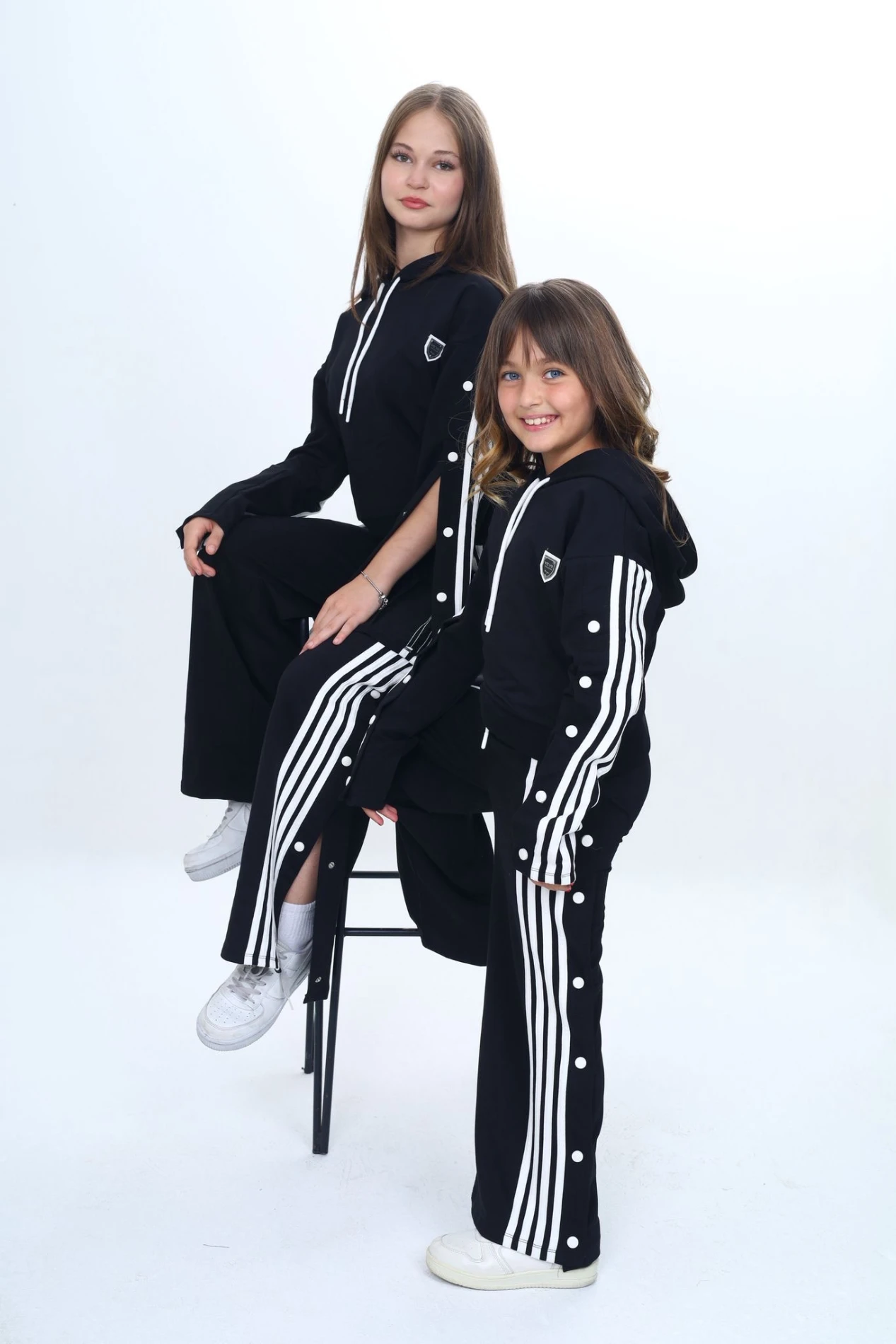 Kapşonlu garson kız takım 