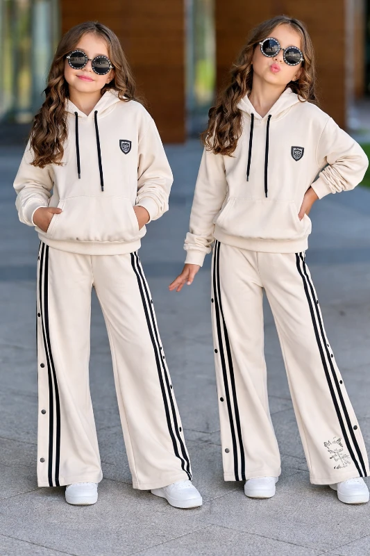 Kapşonlu garson kız takım 