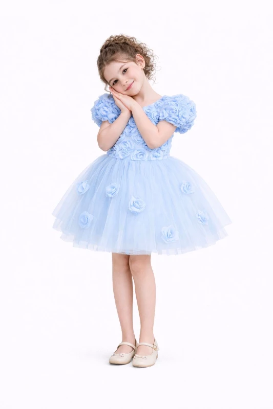 Güllü abiye elbise 