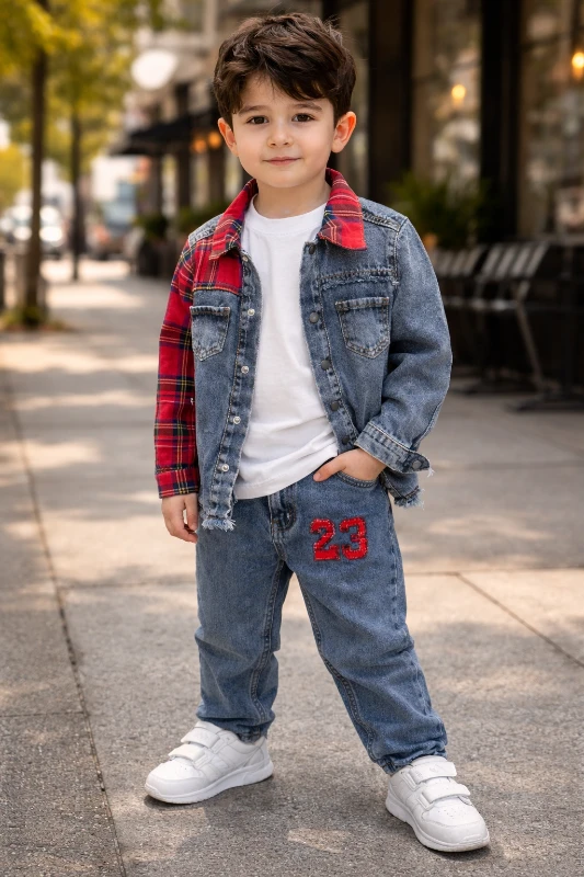 Kot ceketli 3 lü takım 