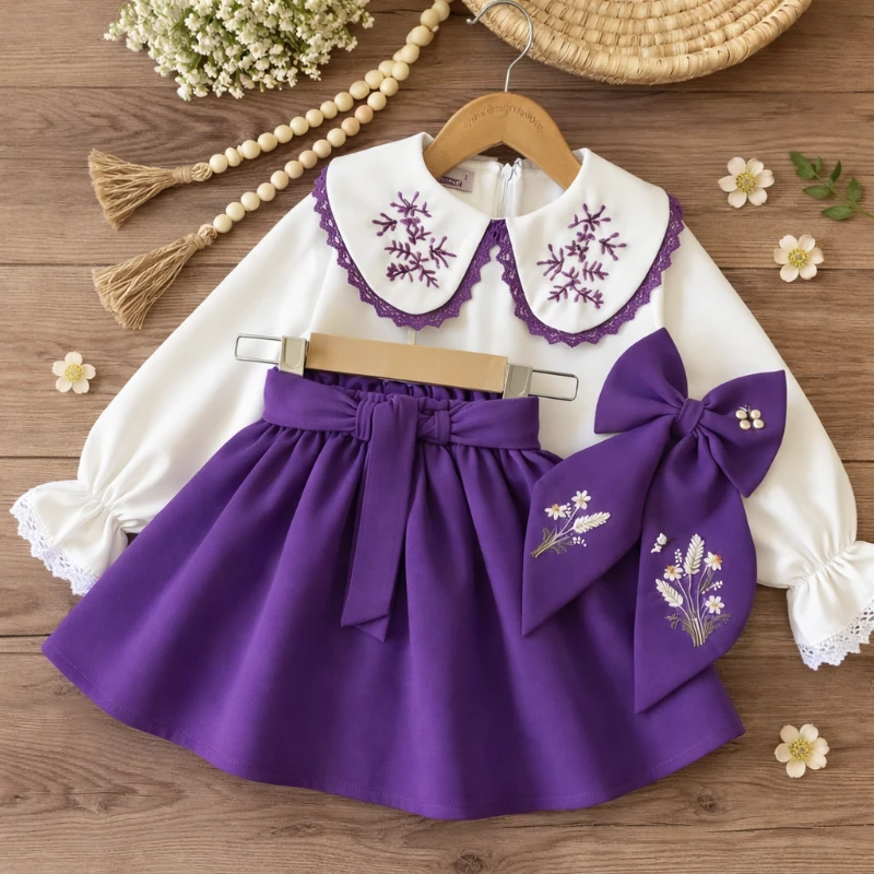 Nakışlı etekli takım