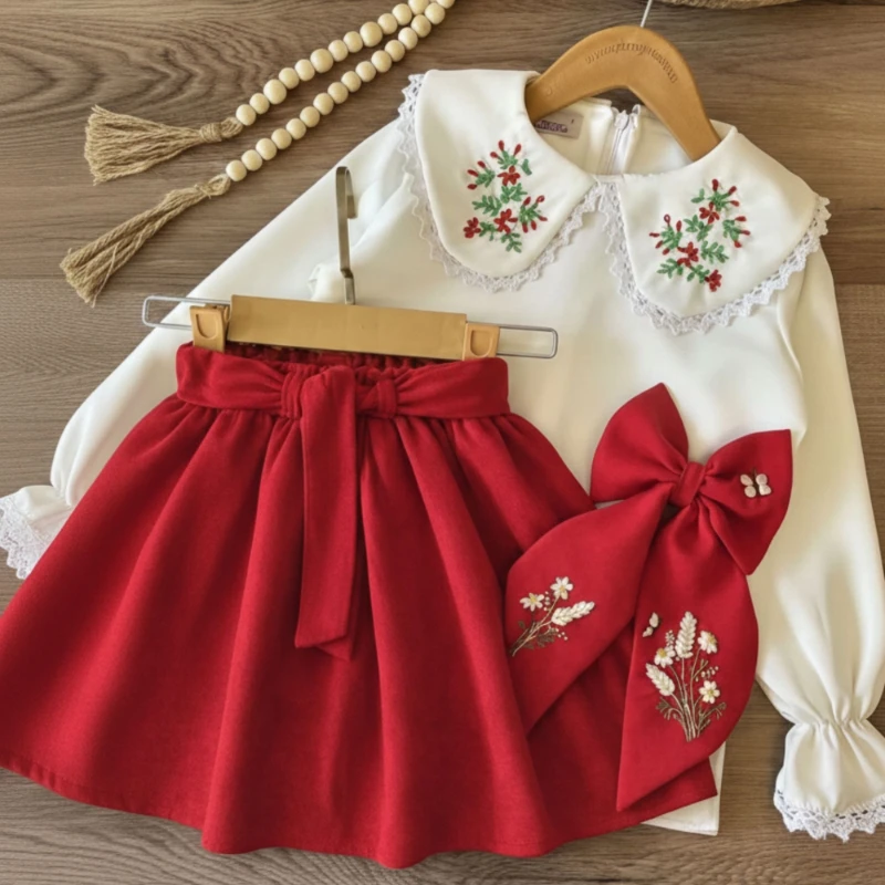 Nakışlı etekli takım