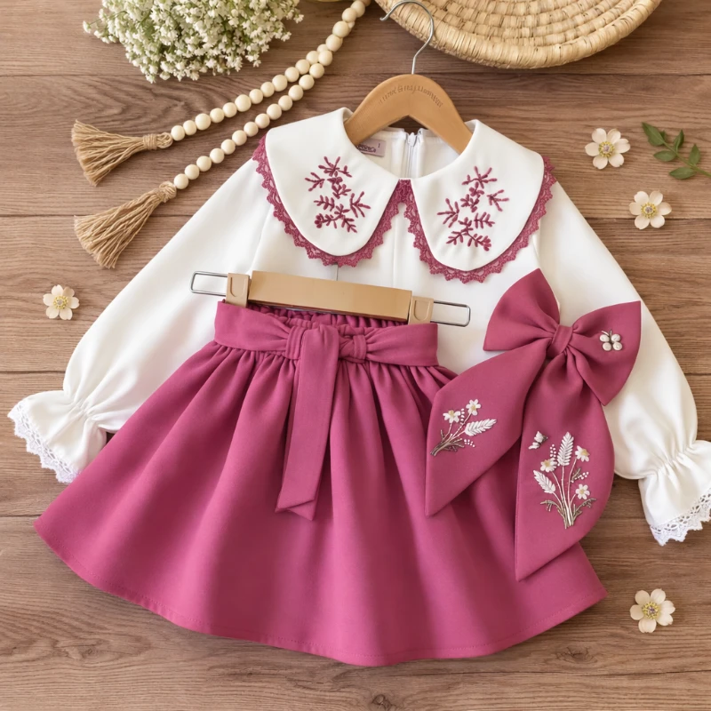 Nakışlı etekli takım