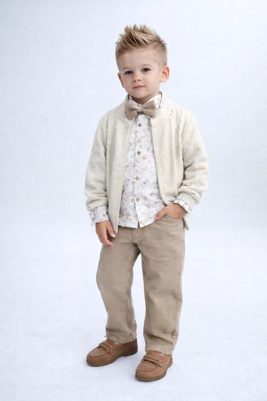 Triko hırkalı 3 lü takım