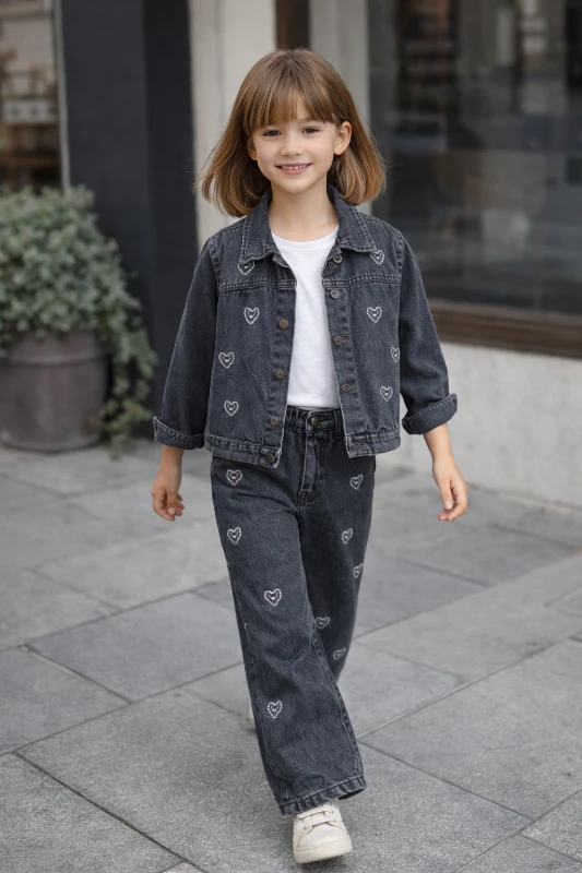 Kot ceketli 3 lü takım 