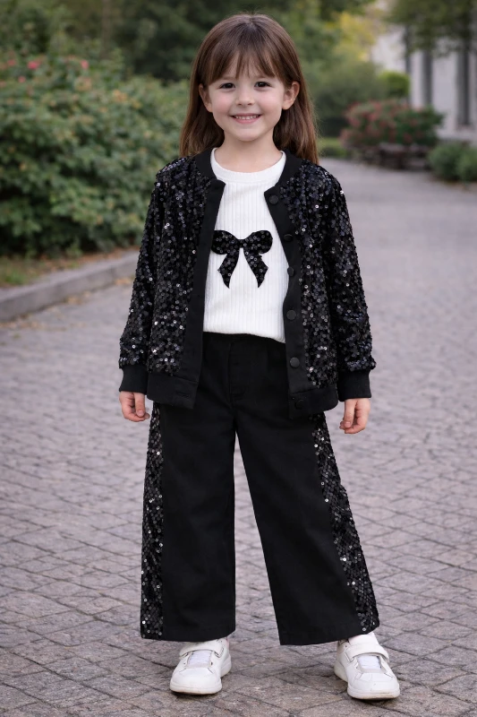 Pullu ceketli 3 lü takım 