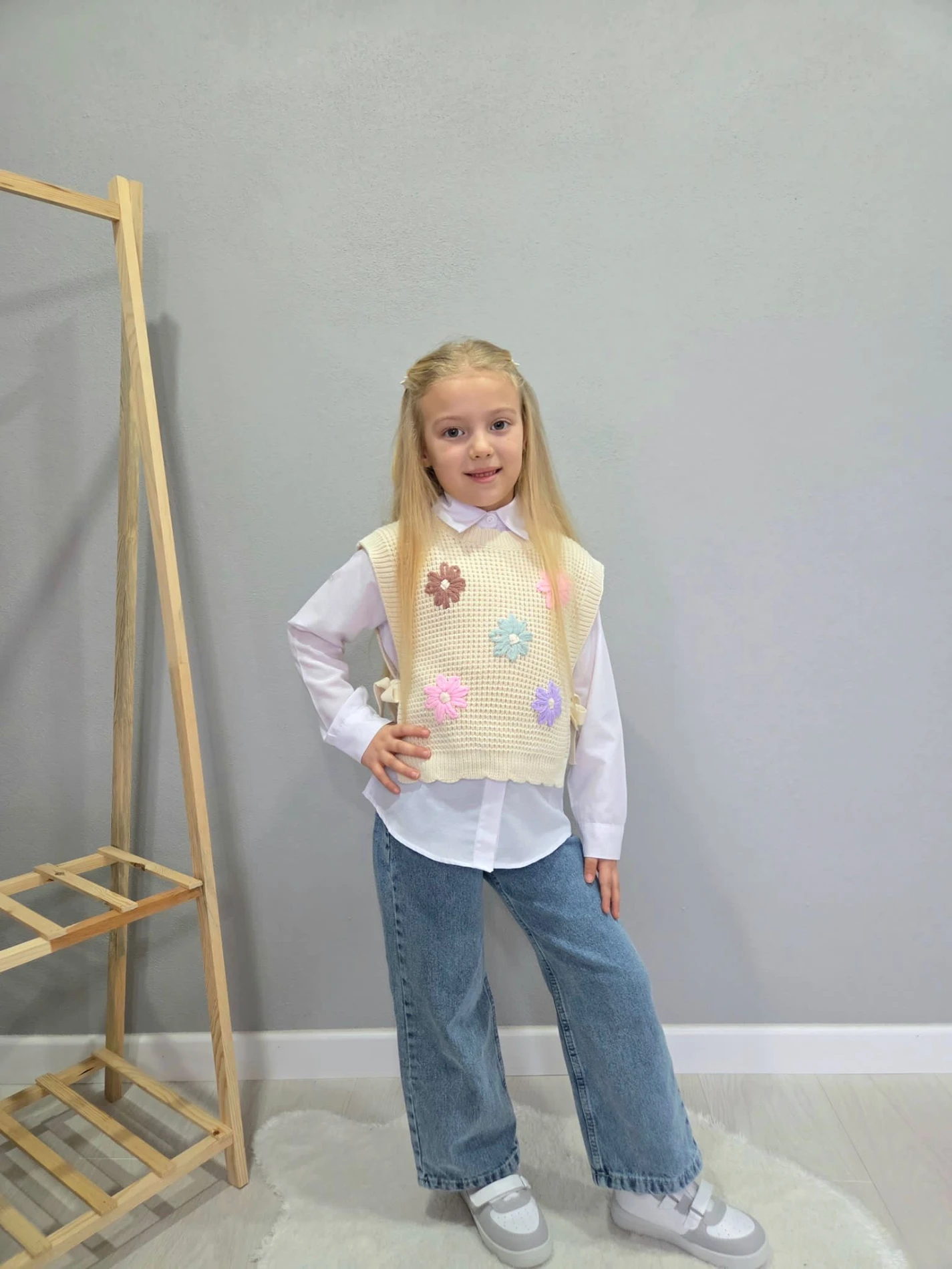 Triko süveterli 3 lü takım 