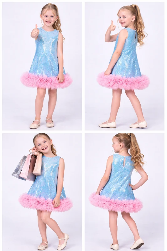 Payetli tütülü abiye elbise