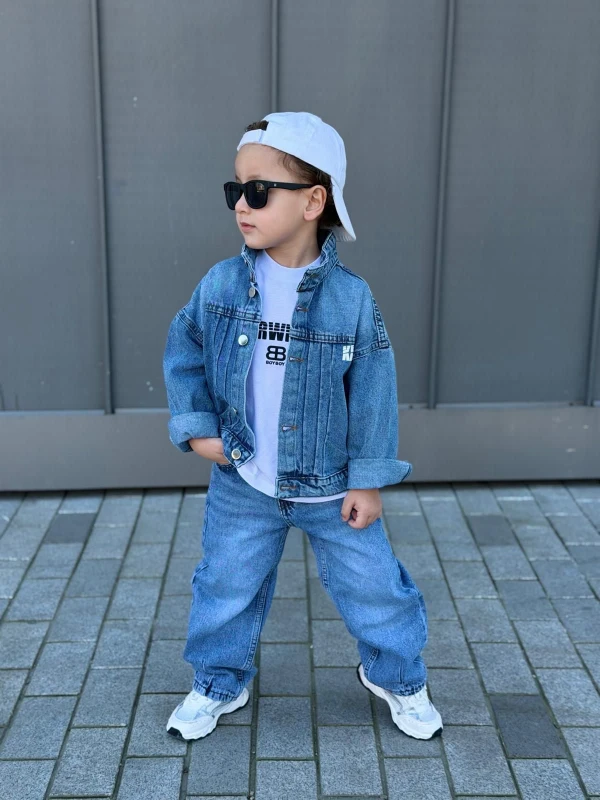 Kot ceketli 3 lü takım 