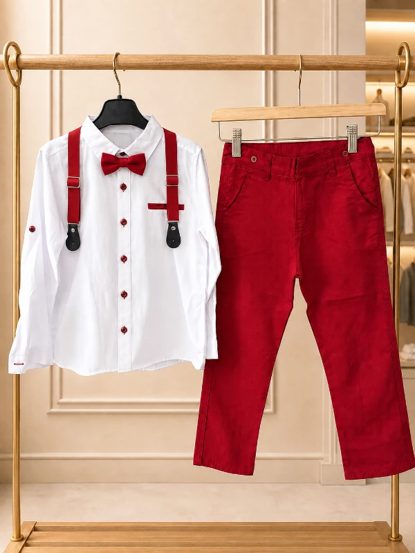 Askılı papyonlu 4 lü set 